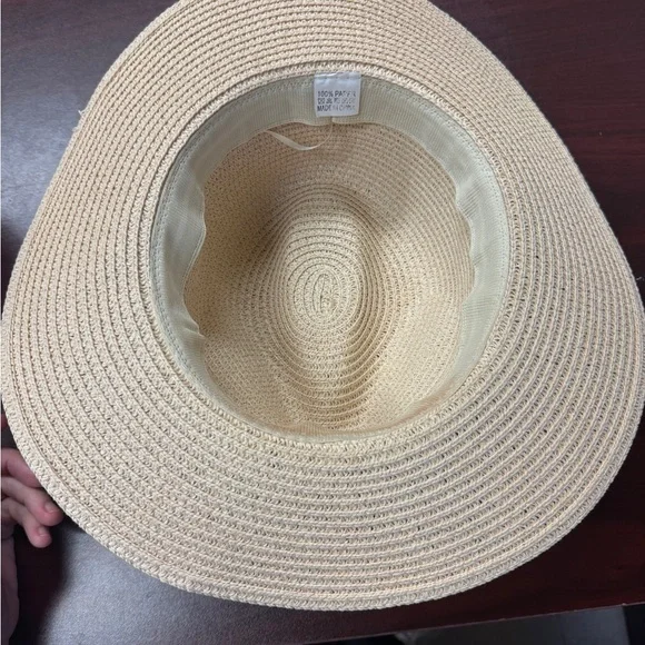 Stylish Cream Fedora Hat with Black Band - Picture 2 of 2